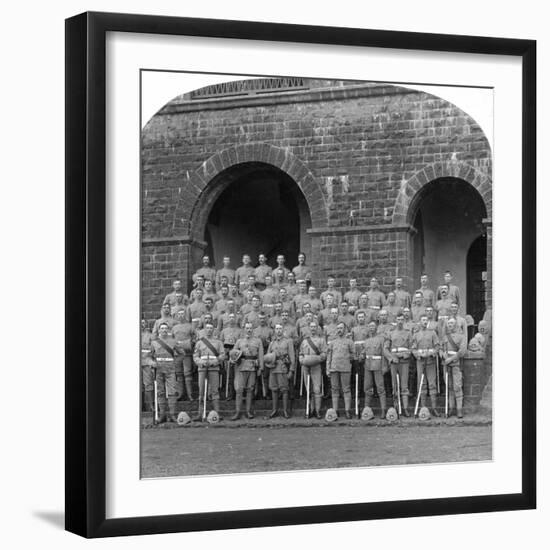 H Company, Royal Warwickshire Regiment, Belgaum, India, 1900s-Underwood & Underwood-Framed Giclee Print