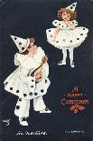 An Overture, Boy and Girl in Pierrot Costume Take a Fancy to One Another-H.d. Sandford-Laminated Premium Giclee Print