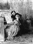 Piano Student Performs, C.1860-H. Daumier-Stretched Canvas