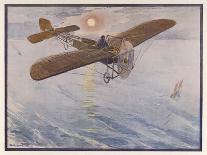 First Air Crossing of the English Channel: Over the Open Sea-H. Delaspre-Framed Stretched Canvas