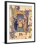 H Depicting the Nativity from an Antiphon Illuminated by Don Simone Camaldolese-Don Simone Camaldolese-Framed Giclee Print