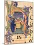 H Depicting the Nativity from an Antiphon Illuminated by Don Simone Camaldolese-Don Simone Camaldolese-Mounted Giclee Print