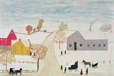 Amish Village-H.F. Lang-Stretched Canvas