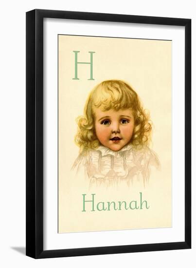 H for Hannah-Ida Waugh-Framed Art Print