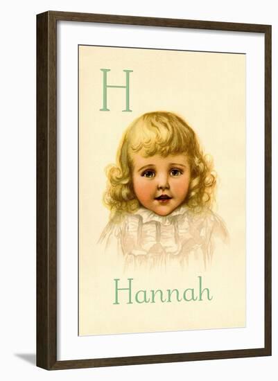 H for Hannah-Ida Waugh-Framed Art Print