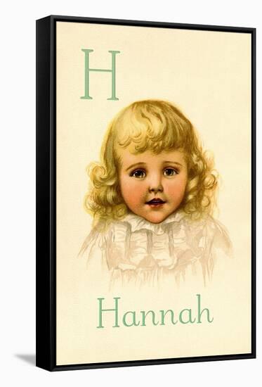 H for Hannah-Ida Waugh-Framed Stretched Canvas