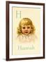 H for Hannah-Ida Waugh-Framed Art Print