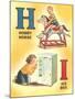 H for Hobby Horse, I for Ice Box-null-Mounted Art Print