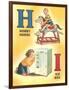 H for Hobby Horse, I for Ice Box-null-Framed Art Print