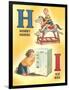 H for Hobby Horse, I for Ice Box-null-Framed Art Print