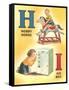 H for Hobby Horse, I for Ice Box-null-Framed Stretched Canvas