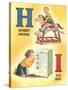 H for Hobby Horse, I for Ice Box-null-Stretched Canvas