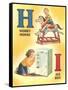 H for Hobby Horse, I for Ice Box-null-Framed Stretched Canvas