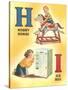 H for Hobby Horse, I for Ice Box-null-Stretched Canvas