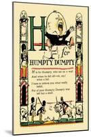 H for Humpty Dumpty-Tony Sarge-Mounted Art Print