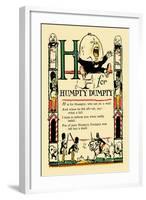 H for Humpty Dumpty-Tony Sarge-Framed Art Print