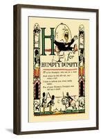 H for Humpty Dumpty-Tony Sarge-Framed Art Print