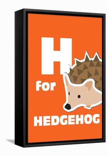 H For The Hedgehog, An Animal Alphabet For The Kids-Elizabeta Lexa-Framed Stretched Canvas