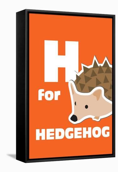 H For The Hedgehog, An Animal Alphabet For The Kids-Elizabeta Lexa-Framed Stretched Canvas