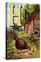 H For the Hen, of Her Chicks So Fond-Edmund Evans-Stretched Canvas