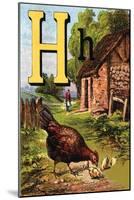 H For the Hen, of Her Chicks So Fond-Edmund Evans-Mounted Art Print