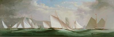 Preparing for the Start, Dart Yacht Club Regatta, 1868-H. Forrest-Framed Stretched Canvas