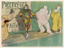 Poster Depicting Entertainers, Singers Commedia del Arte-H.G. Ibels-Art Print