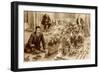 H.G.Wells Playing Little Wars-null-Framed Art Print