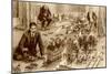 H.G.Wells Playing Little Wars-null-Mounted Art Print