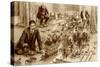 H.G.Wells Playing Little Wars-null-Stretched Canvas