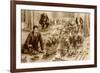 H.G.Wells Playing Little Wars-null-Framed Art Print