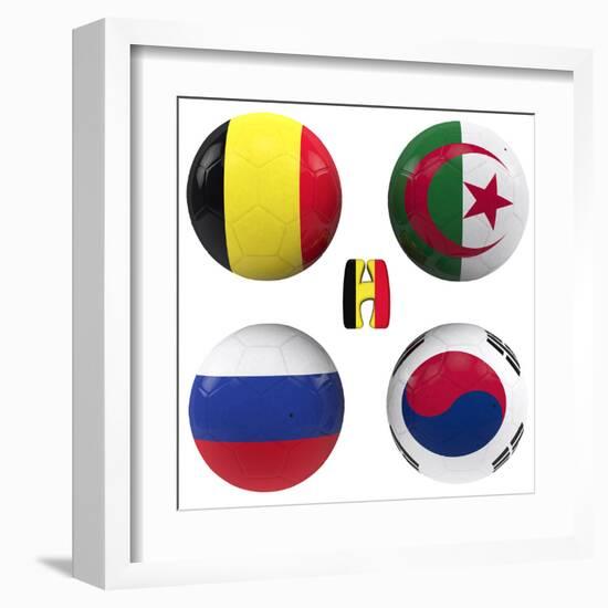 H Group of the World Cup-croreja-Framed Art Print