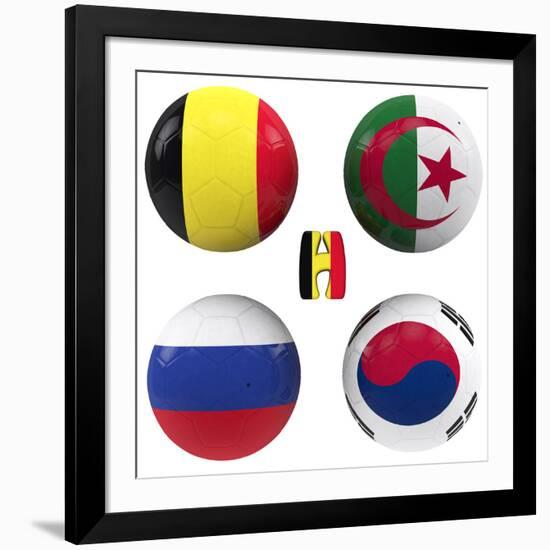 H Group of the World Cup-croreja-Framed Art Print