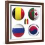 H Group of the World Cup-croreja-Framed Art Print