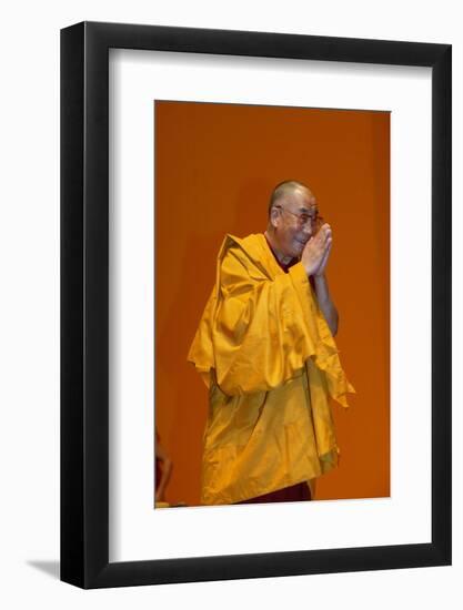 H.H. Dalai Lama at Paris-Bercy, France-Godong-Framed Photographic Print