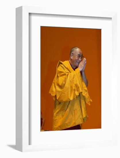 H.H. Dalai Lama at Paris-Bercy, France-Godong-Framed Photographic Print