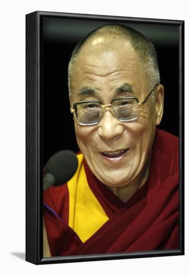 H.H. Dalai Lama in Paris-Bercy, France-Godong-Framed Photographic Print