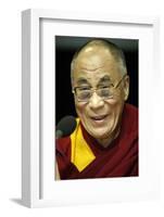 H.H. Dalai Lama in Paris-Bercy, France-Godong-Framed Photographic Print