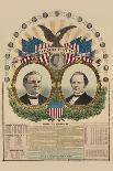 National Democratic Chart 1876: Samuel J. Tilden, President, Thomas A. Hendricks, Vice President-H. H. Lloyd-Framed Art Print