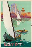 Egypt The Nile River c.1930s-H^ Hashim-Framed Art Print