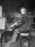 Pianist Ferrucio Busoni Posing at Piano-H. Hermann-Photographic Print