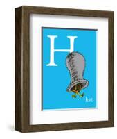 H is for Hat (blue)-Theodor (Dr. Seuss) Geisel-Framed Art Print