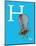 H is for Hat (blue)-Theodor (Dr. Seuss) Geisel-Mounted Art Print