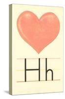H Is for Heart-null-Stretched Canvas
