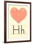 H Is for Heart-null-Framed Art Print
