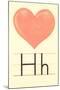 H Is for Heart-null-Mounted Art Print