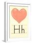 H Is for Heart-null-Framed Art Print