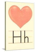 H Is for Heart-null-Stretched Canvas