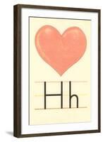 H Is for Heart-null-Framed Art Print