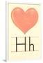 H Is for Heart-null-Framed Art Print